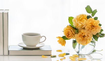 A cup of coffee. Good morning. Tea time. Scandinavian style