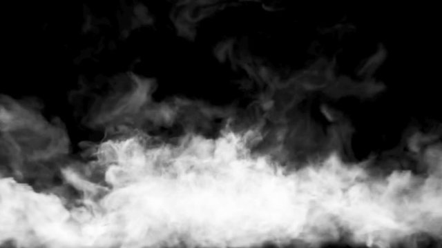 smoke , vapor , fog - realistic smoke cloud best for using in composition, 4k, use screen mode for blending, ice smoke cloud, fire smoke, ascending vapor steam over black background - floating fog