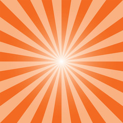 Sunburst background template. Rectangular sun rays backdrop. Starburst pattern. Yellow sunbeam background design for various purposes.