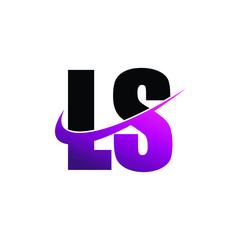 Letter LS simple logo design vector