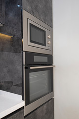 Modern kitchen cooker design in a luxury apartment