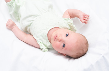 Portrait of a cute baby girl
