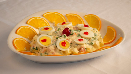 fruit salad in a bowl