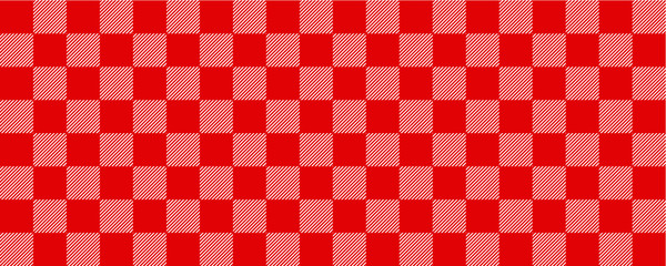 Red tablecloth style. Vector gingham and bluffalo check line pattern. Checkered picnic cooking table cloth. Texture from rhombus, squares for plaid, tablecloths. Flat tartan checker print