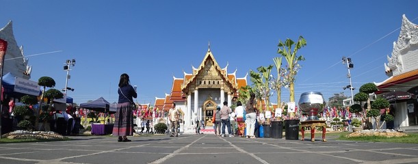 The Marble Temple Bangkok, Wat Benchamaporphit, Bangkok Thailand