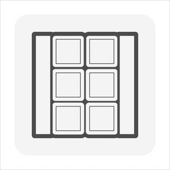 Paving block floor or landscaping decoration material vector icon design.