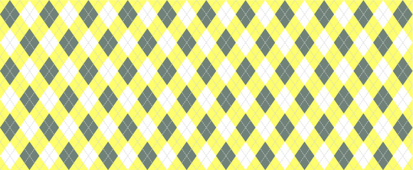 Black, yellow Harlequin Scottish Argyle style. Diamond pattern. Retro argyle pattern Checkered texture from rhombus, squares Flat tartan checker Vector gingham and bluffalo check line Christmas, xmass
