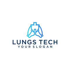 Digital Lungs logo designs and business card