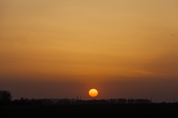 landscape during sunset or dawn