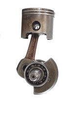  old piston and connecting rod