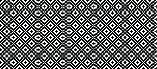 Black Tribal Ethnic Aztec style. Diamond pattern. Retro argyle pattern Checkered texture from rhombus, squares Flat tartan checker print. Vector gingham and bluffalo check line. Christmas, xmass