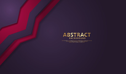 Luxury overlap layers background with lines effect. Realistic halftone dots on textured dark background