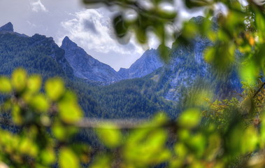 Bergblick am Hintersee Ramsau