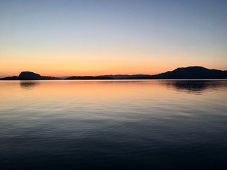 Feriendorf in Norwegen im Fjord 