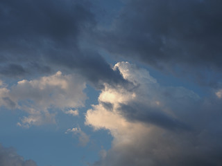 blue sky with clouds background