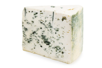 blue cheese isolated on a white background
