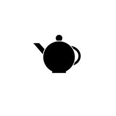 teapot black icon. tea pot vector