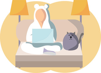 Home gatherings with a cat.