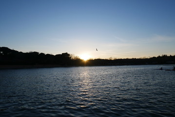 Naklejka premium Coucher de soleil