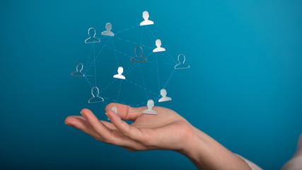 Digital Network and data concept.