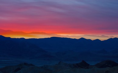 sunrise over mountains
