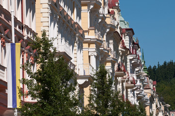 Jugendstilfassaden in Marienbad
