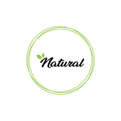 Natural logo. Icon vector.