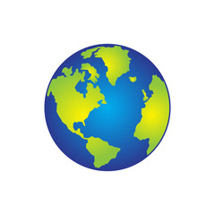 Earth vector. Logo icon vector illustration.