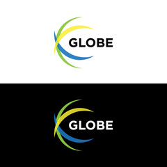 Globe logo. Icon vector.