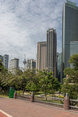 Petronas twin tower in Kuala Lumpur, Malaysia