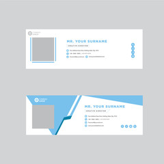 Fototapeta premium Professional simple corporate awesome creative Email Signature Template 