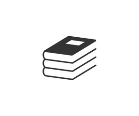 Books, education, library, reading icon. Vector illustration.