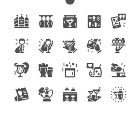 Bar Well-crafted Pixel Perfect Vector Solid Icons 30 2x Grid for Web Graphics and Apps. Simple Minimal Pictogram