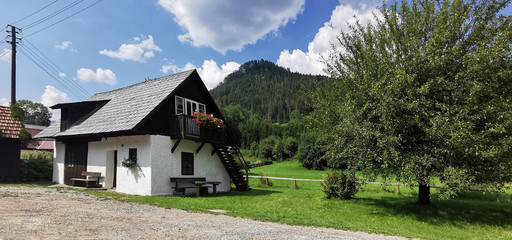 Alpine hut seen in styria