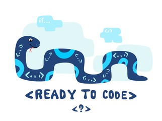 Python code language sign. Programming coding and developing concept. Software development. Programming language