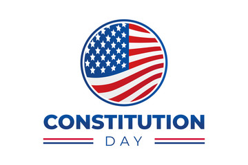 Constitution Day Isolated Logo Icon