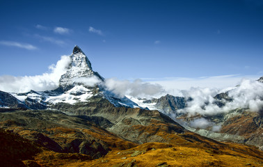 Blick auf das Matterhorn vom Aussichtspunkt Rotenboden - Schweiz