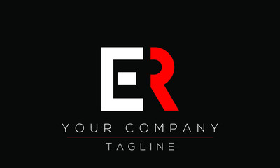 Letter ER Logo Design, Creative Modern Icon RE E R