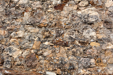 Texture of a stone wall. Old castle stone wall texture background. Stone wall as a background or texture. Part of a stone wall, for background or texture