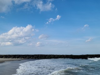 Landscape,  beach and sky