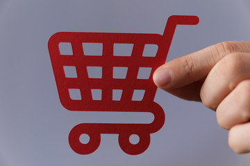 Fototapeta premium The concept of Innovation in e-Commerce digital