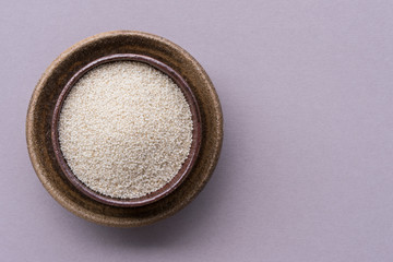Uncooked Fonio Grain in a Bowl