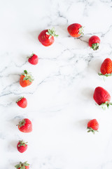 Fototapeta na wymiar Whole Red Ripe Strawberries