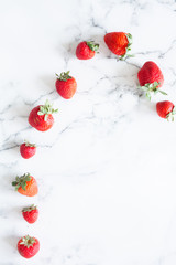 Fototapeta na wymiar Whole Red Ripe Strawberries
