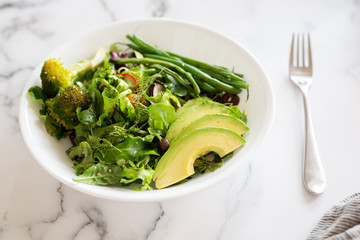 Avocado Salad with Chicken Salad Scoop