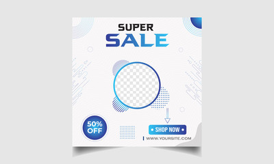 Super Sale Social Media Post Design