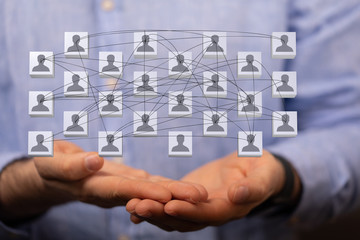 organization chart team concept networking group