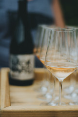 Pouring Champaign Sparkling Wine