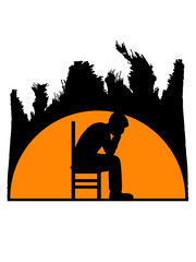 Palmen Sonne Depression 