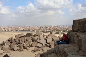 man and woman on the rocks